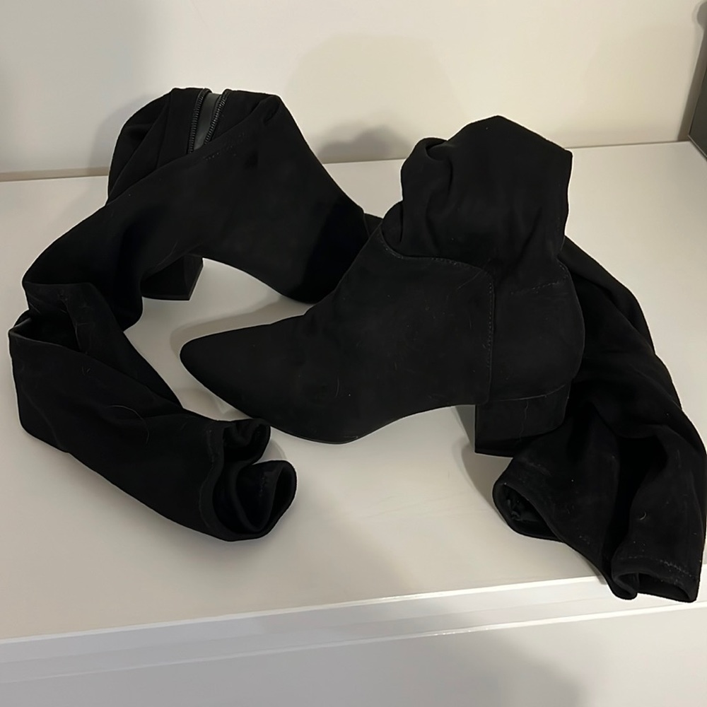 Black Knee High Boots